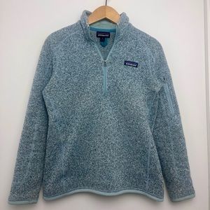 Patagonia Women’s Better Sweater 1/4 Zip Fleece (Steam Blue, XS)